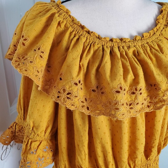 Universal Thread Mustard Blouse XXL - Picture 4 of 6